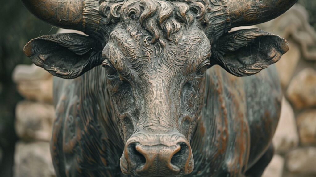 Astrologisches Symbol des Stier Sternzeichens