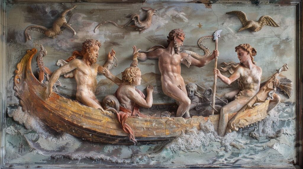 Illustration des Wassermann Sternzeichens im astrologischen Horoskop
