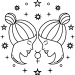 Sternzeichen Zwillinge.