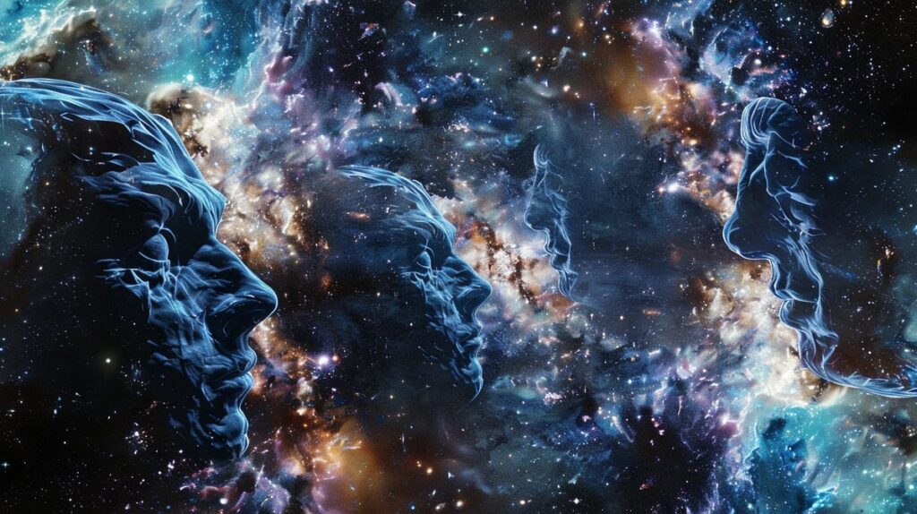 Astrologische Darstellung der Frage 'Welche Sternzeichen sind Kopfmenschen