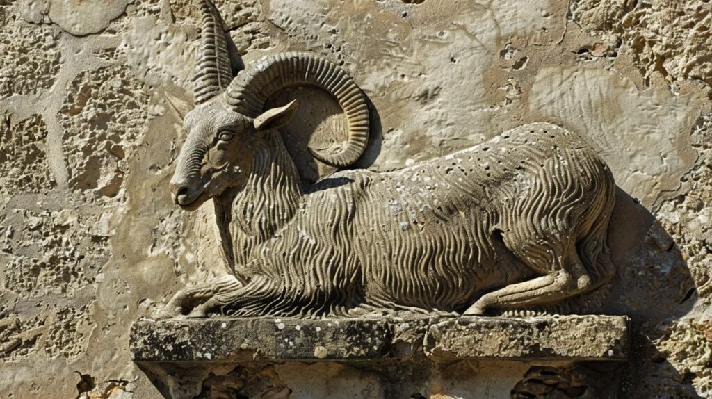 Astrologisches Symbol des Steinbock Sternzeichens