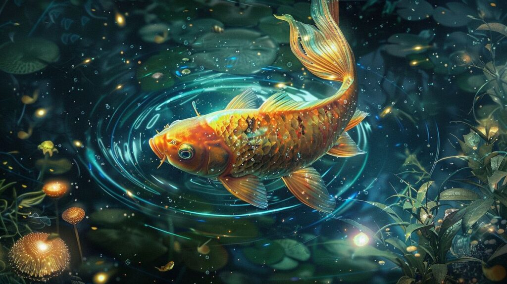 Detailliertes Fische Sexhoroskop Illustration