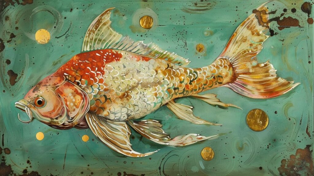 Illustration des Fische Sternzeichens im Horoskop